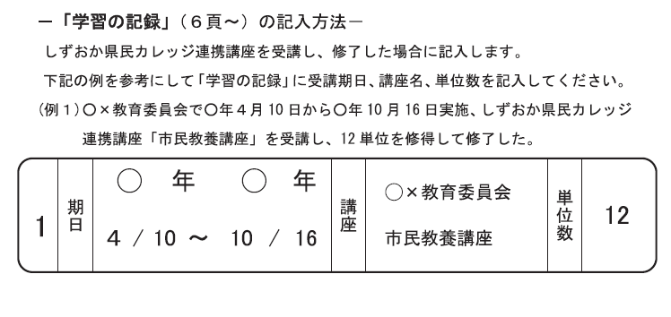 受講単位認定例1